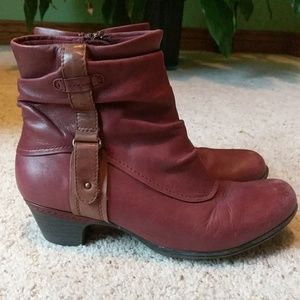 Maroon Booties